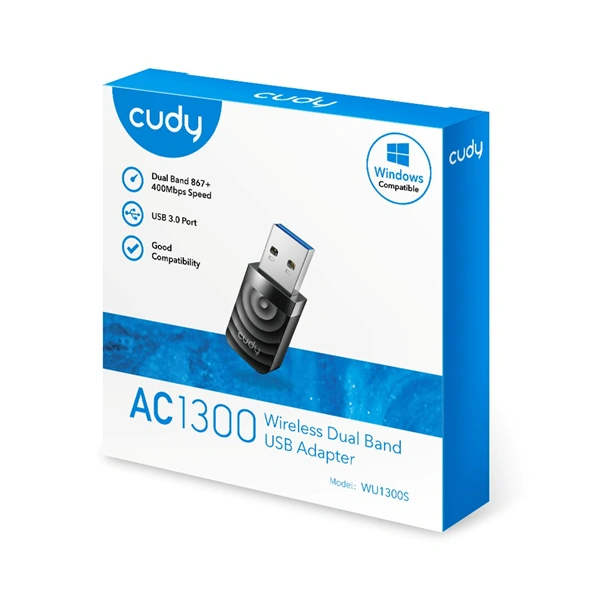 Cudy AC1300 Wi-Fi USB 3.0 síťová karta (WU1300S)