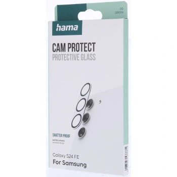 Hama Cam Protect, ochranné sklo fotoaparátu pro Samsung Galaxy S24 FE, průhledné