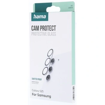 Hama Cam Protect, ochranné sklo fotoaparátu pro Samsung Galaxy S25, průhledné