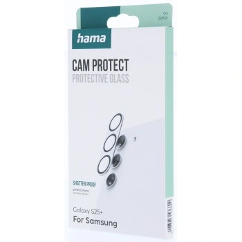 Hama Cam Protect, ochranné sklo fotoaparátu pro Samsung Galaxy S25+, průhledné