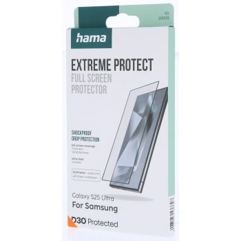 Hama Extreme Protect, ochranné sklo na displej pro Samsung Galaxy S25 Ultra, licence D3O