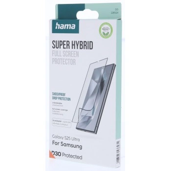 Hama Super Hybrid, ochranné sklo na displej pro Samsung Galaxy S25 Ultra, licence D3O