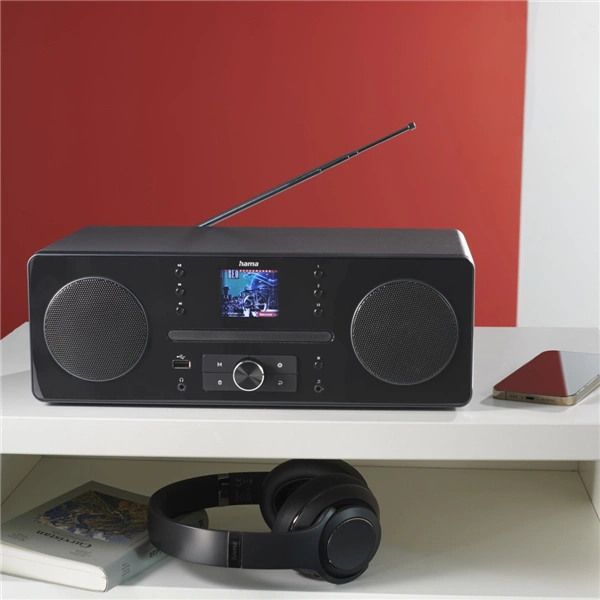 Hama digitální rádio DR1560CBT DAB/DAB+/FM/CD/Bluetooth/Rx