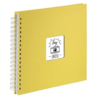 Hama album klasické spirálové FINE ART 28x24 cm, 50 stran, žlutá, bílé stránky (2. jakost)