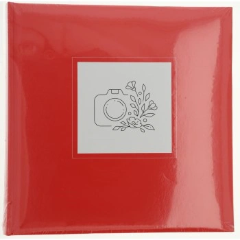 Hama album klasické COLORFUL LINEART 30x30 cm, 80 stran, červená