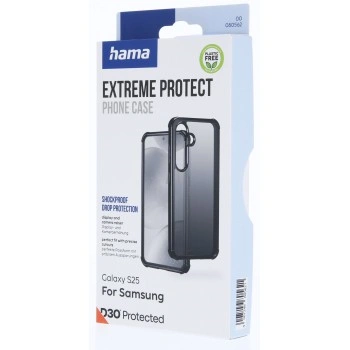 Hama Extreme Protect, kryt pro Samsung Galaxy S25, materiál D3O, černý