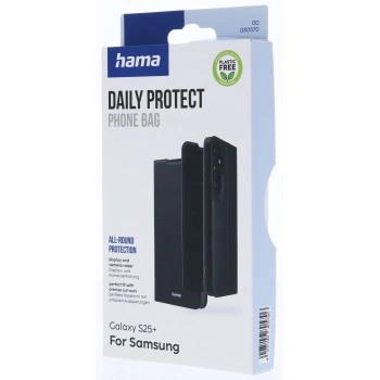 Hama Daily Protect, pouzdro-knížka pro Samsung Galaxy S25+, funkce stojanu, černé