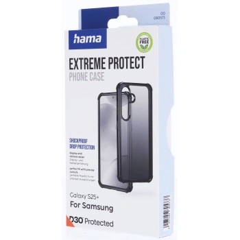 Hama Extreme Protect, kryt pro Samsung Galaxy S25+, materiál D3O, černý