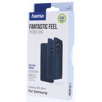 Hama Fantastic Feel, pouzdro-knížka pro Samsung Galaxy S25 Ultra, hebký povrch, modré