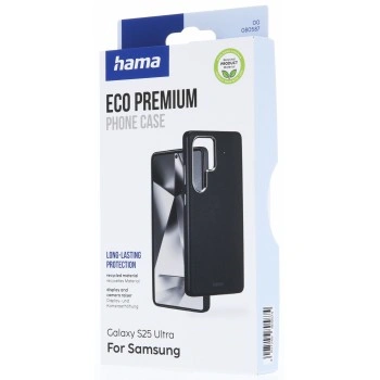 Hama Eco Premium, kryt pro Samsung Galaxy S25 Ultra, umělá kůže, 20% recyklov. materiálů, černý